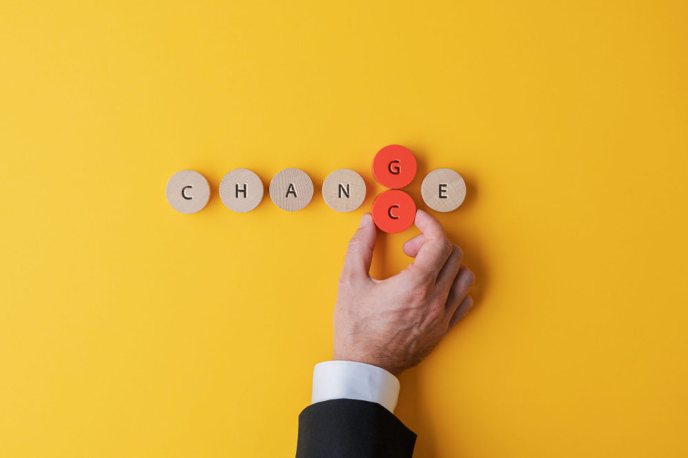 Changing the word Change into Chance
