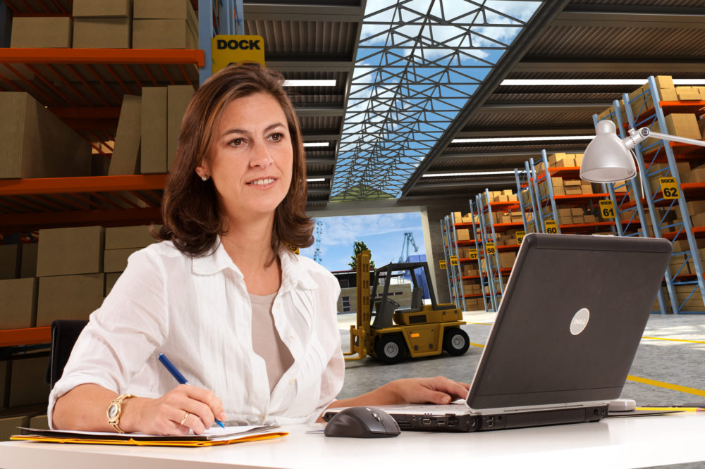 Help desk at warehouse